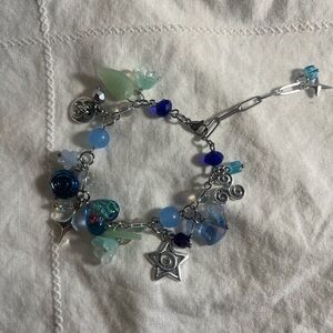 Blue and Silver Charm Bracelet